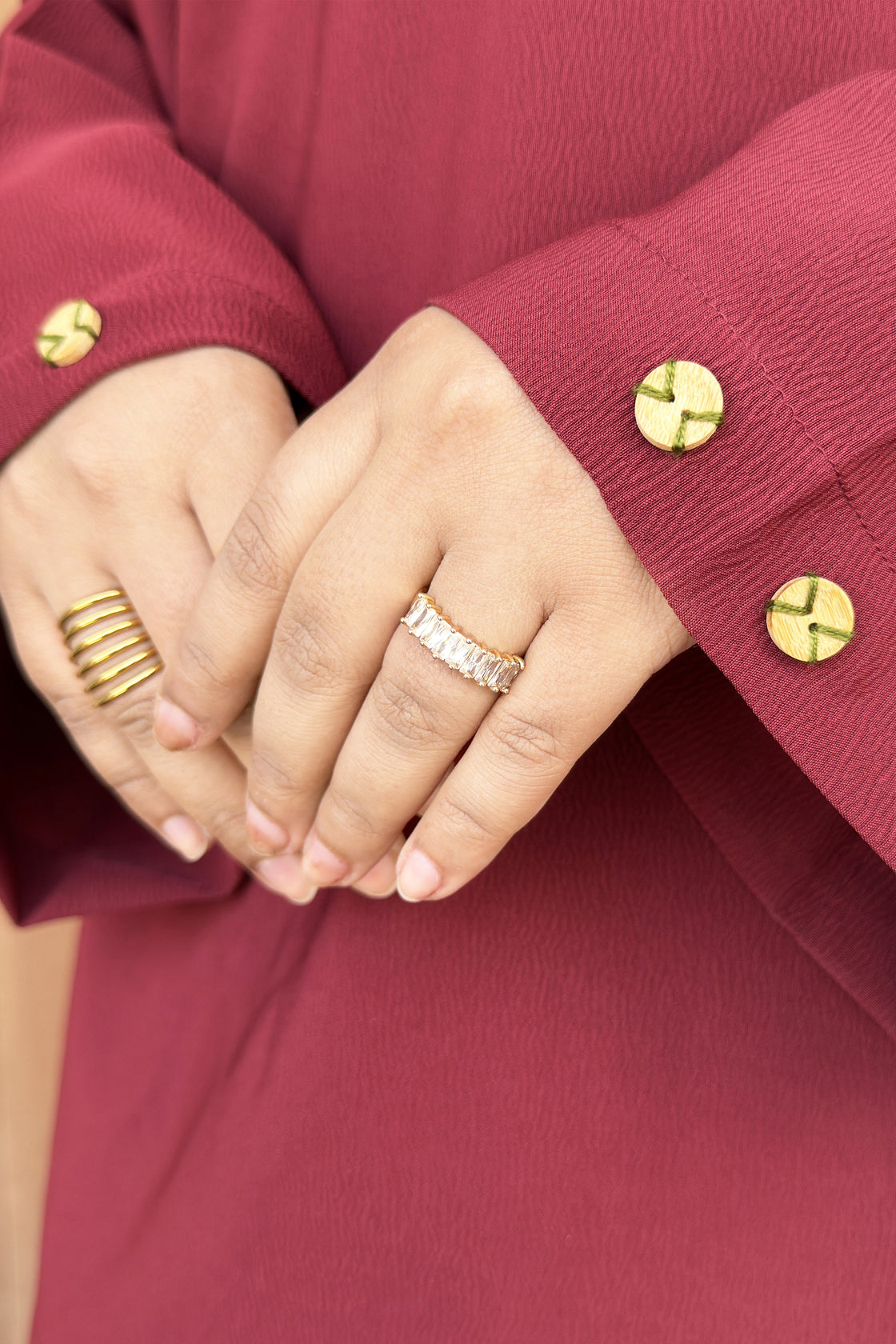 Royal Maroon Tunic & Pant Co-ord Set