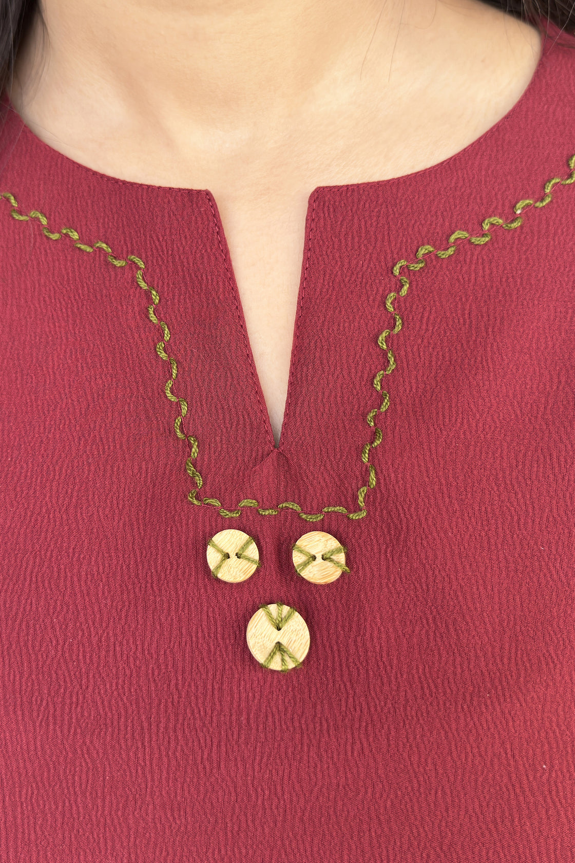 Royal Maroon Tunic & Pant Co-ord Set