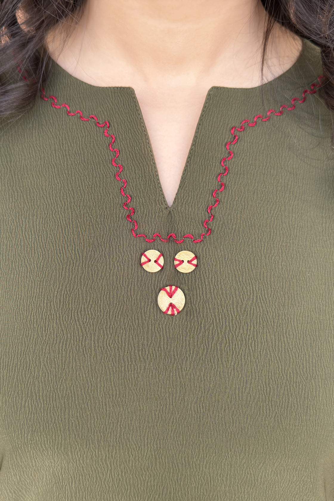 Olive(Army Green) Elegance Co‑ord Set